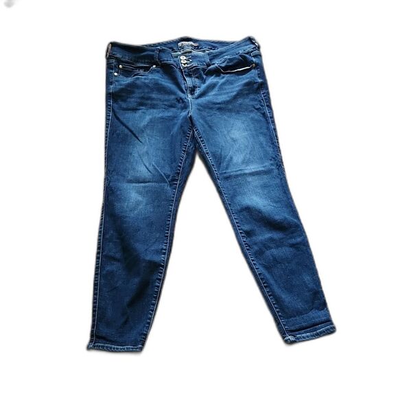 Torrid 20R Jegging Medium Wash Zipper and Button Closure - Picture 1 of 2